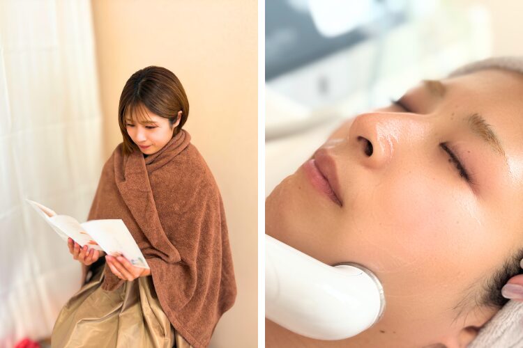 よもぎ蒸し＋超音波エステ画像